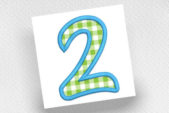 Applique Number 2: A Thoughtful Embroidery Touch for Meaningful Gifts
