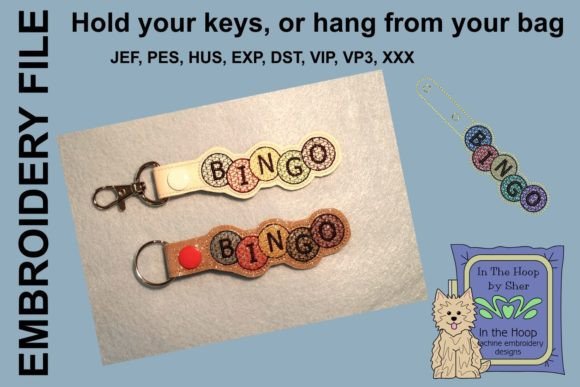 Bingo Key Fob: A Smart Embroidery Asset for Small Business Branding
