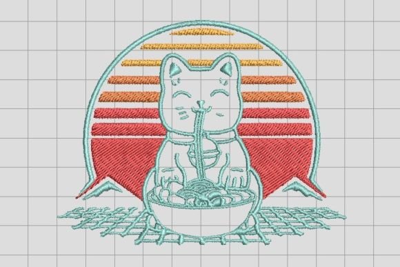 Cat Ramen Kawaii: A Boutique Sweatshirt Embroidery Review