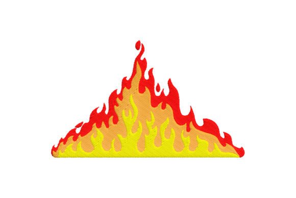 Fire Flames: A Bold, Warm Embroidery Design for Meaningful Gifts