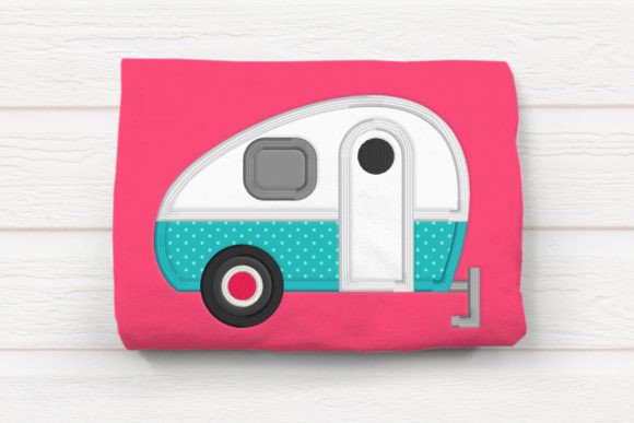 Retro 50s Camper Applique
