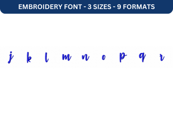 Strawberry Blossom Font Lower J to R