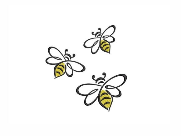 Three Bees: A Craft Fair-Ready Embroidery Design