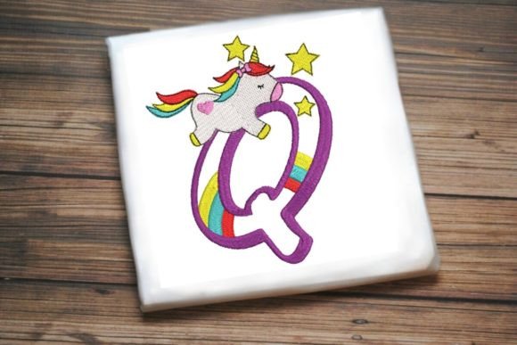Unicorn Rainbow Letter Q Review